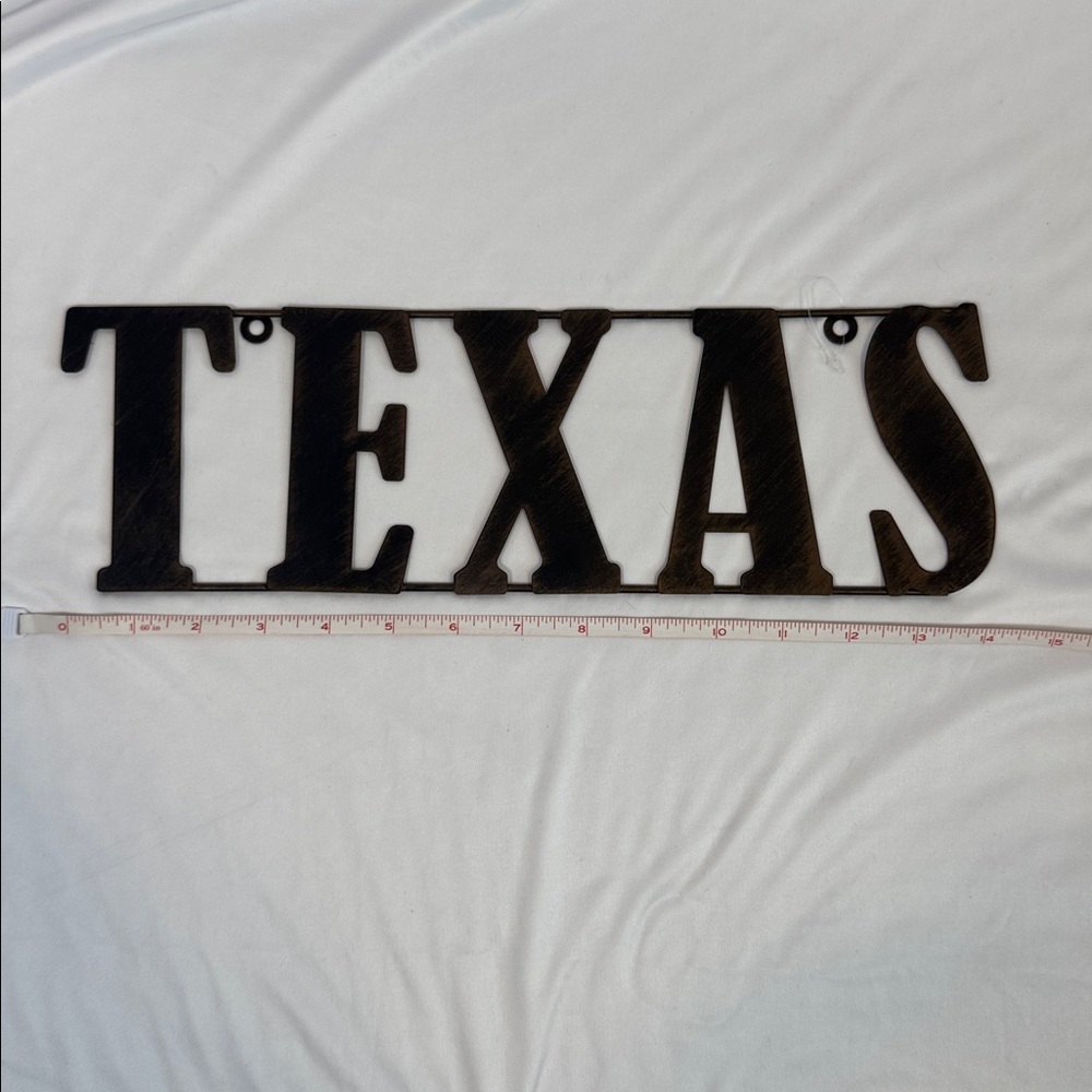 Rustic Brown Texas Wall Sign - NWOT - Picture 2 of 4